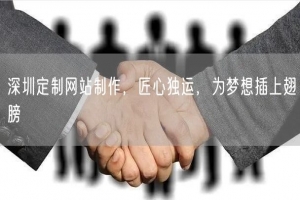 深圳定制网站制作，匠心独运，为梦想插上翅膀